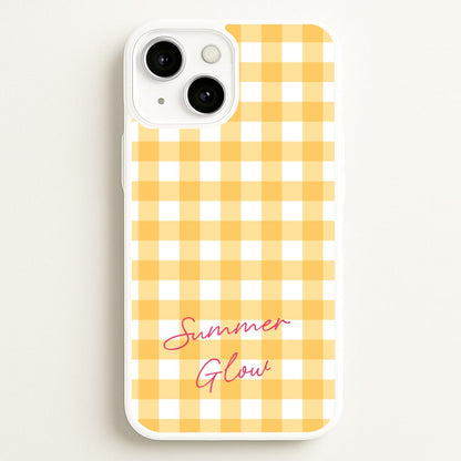 Tartan Summer Glow  - Hot Girl Summer Phone Case for iPhone 13 Mini