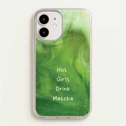 Hot Girls Drink Matcha  - Hot Girl Summer Phone Case for iPhone 12 / 12 Pro