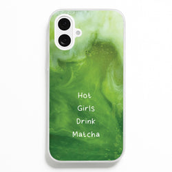 Hot Girls Drink Matcha  - Hot Girl Summer Phone Case for iPhone 16 Plus