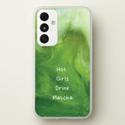 Hot Girls Drink Matcha  - Hot Girl Summer Phone Case for Galaxy A35