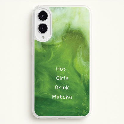 Hot Girls Drink Matcha  - Hot Girl Summer Phone Case for Galaxy S25 Edge
