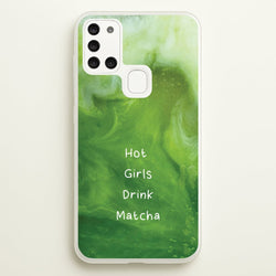 Hot Girls Drink Matcha  - Hot Girl Summer Phone Case for Galaxy A21s