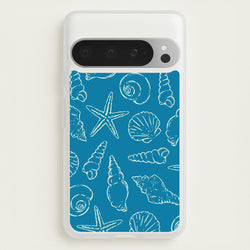Sketched Shells Pattern  - Hot Girl Summer Phone Case for Google Pixel 9 Pro XL