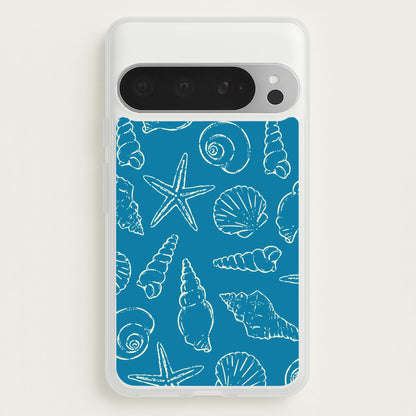 Sketched Shells Pattern  - Hot Girl Summer Phone Case for Google Pixel 9 Pro XL