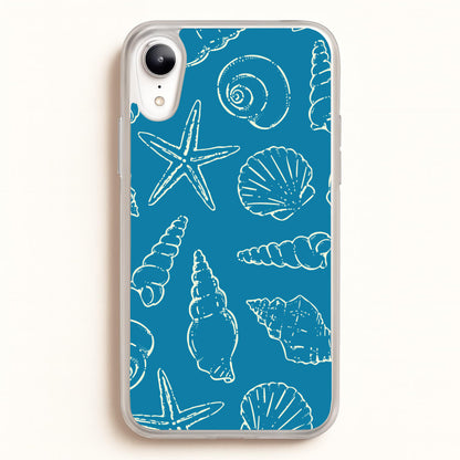 Sketched Shells Pattern  - Hot Girl Summer Phone Case for iPhone XR