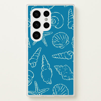 Sketched Shells Pattern  - Hot Girl Summer Phone Case for Galaxy S24 Ultra