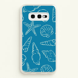 Sketched Shells Pattern  - Hot Girl Summer Phone Case for Galaxy S10e