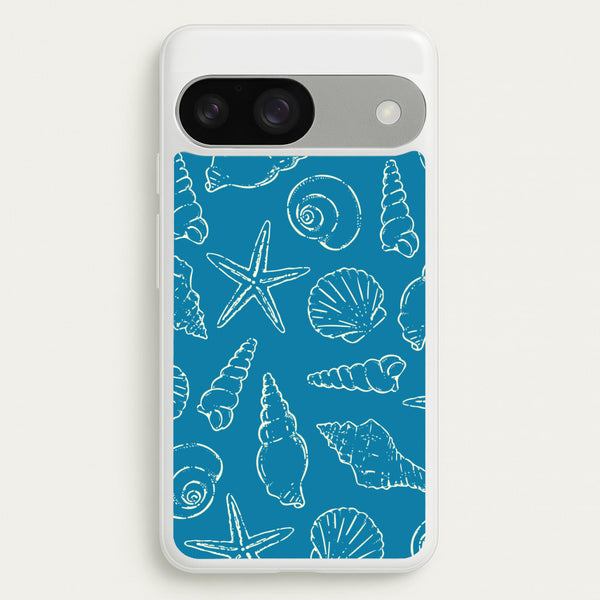Sketched Shells Pattern  - Hot Girl Summer Phone Case for Google Pixel 9 / 9 Pro