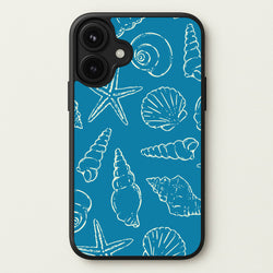 Sketched Shells Pattern Phone Case for iPhone 17