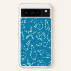 Sketched Shells Pattern  - Hot Girl Summer Phone Case for Google Pixel 8 Pro