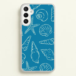 Sketched Shells Pattern  - Hot Girl Summer Phone Case for Galaxy A36