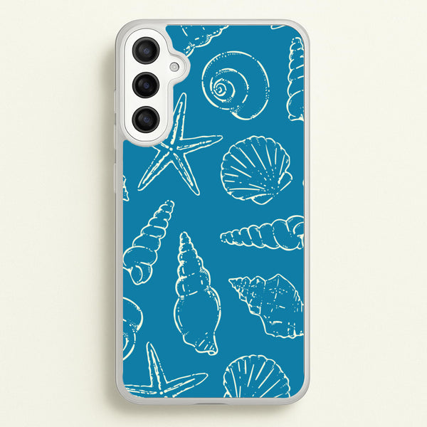 Sketched Shells Pattern  - Hot Girl Summer Phone Case for Galaxy A36