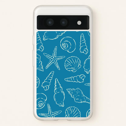 Sketched Shells Pattern  - Hot Girl Summer Phone Case for Google Pixel 8a