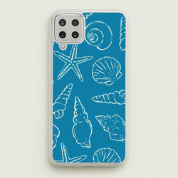 Sketched Shells Pattern  - Hot Girl Summer Phone Case for Galaxy A12