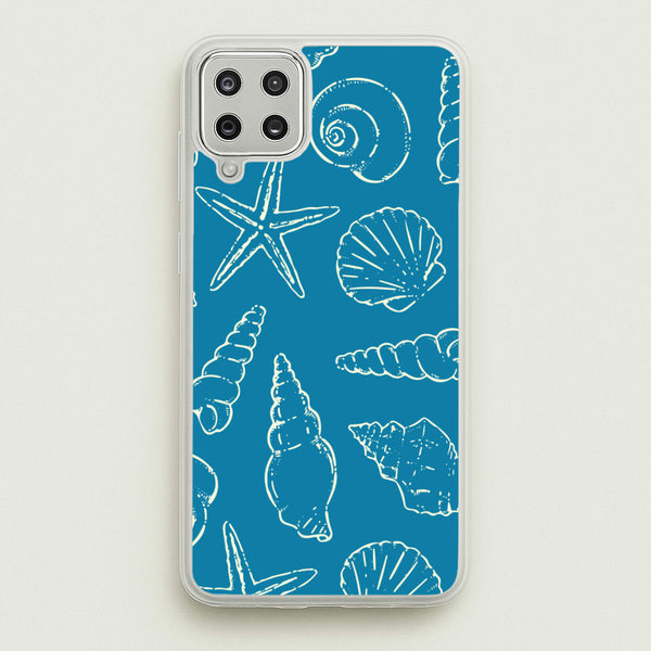 Sketched Shells Pattern  - Hot Girl Summer Phone Case for Galaxy A12