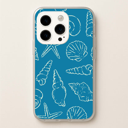 Sketched Shells Pattern  - Hot Girl Summer Phone Case for iPhone 15 Pro