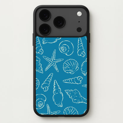 Sketched Shells Pattern Phone Case for iPhone 17 Pro Max