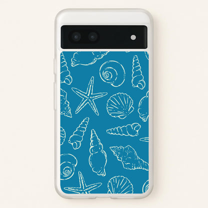 Sketched Shells Pattern  - Hot Girl Summer Phone Case for Google Pixel 6a