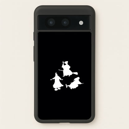 Witches Outline - Hocus Halloween  - Halloween Phone Case for Google Pixel 8a
