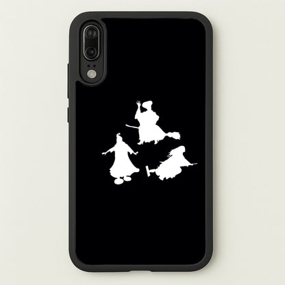 Witches Outline - Hocus Halloween  - Halloween Phone Case for Huawei P20