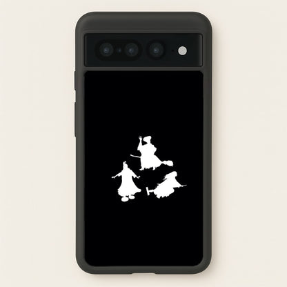 Witches Outline - Hocus Halloween  - Halloween Phone Case for Google Pixel 7 Pro