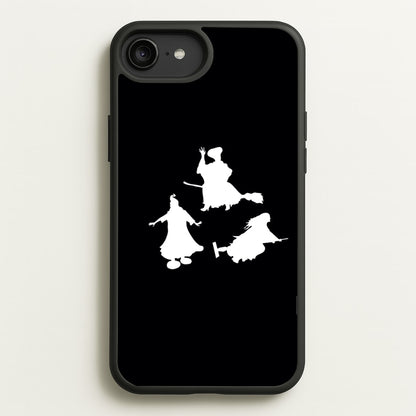 Witches Outline - Hocus Halloween  - Halloween Phone Case for iPhone 6 Plus / 7 Plus / 8 Plus