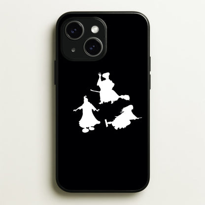 Witches Outline - Hocus Halloween  - Halloween Phone Case for iPhone 14