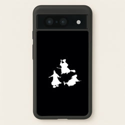 Witches Outline - Hocus Halloween  - Halloween Phone Case for Google Pixel 8