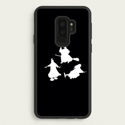 Witches Outline - Hocus Halloween  - Halloween Phone Case for Galaxy S9 Plus