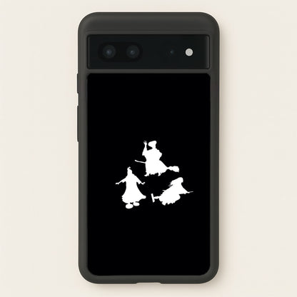 Witches Outline - Hocus Halloween  - Halloween Phone Case for Google Pixel 7