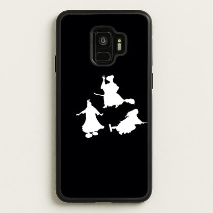 Witches Outline - Hocus Halloween  - Halloween Phone Case for Galaxy S9