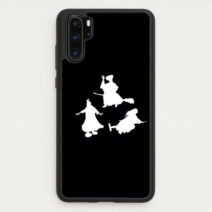 Witches Outline - Hocus Halloween  - Halloween Phone Case for Huawei P30 Pro