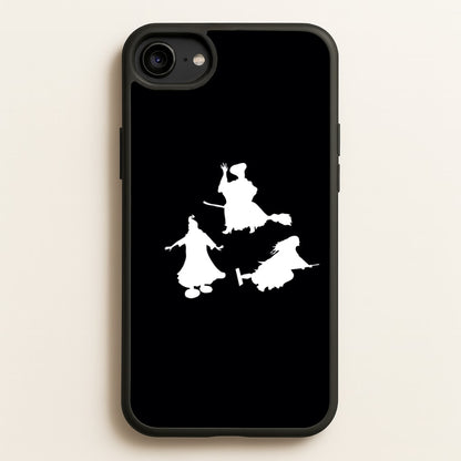 Witches Outline - Hocus Halloween  - Halloween Phone Case for iPhone 6 / 7 / 8 / SE