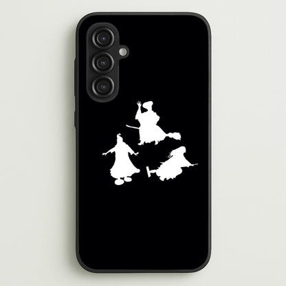 Witches Outline - Hocus Halloween  - Halloween Phone Case for Galaxy S23FE