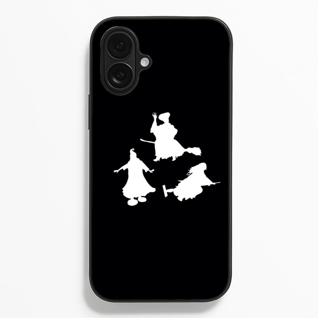 Witches Outline - Hocus Halloween  - Halloween Phone Case for iPhone 16 Plus
