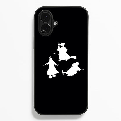 Witches Outline - Hocus Halloween  - Halloween Phone Case for iPhone 16 Plus