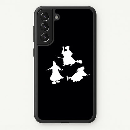 Witches Outline - Hocus Halloween  - Halloween Phone Case for Galaxy S21FE