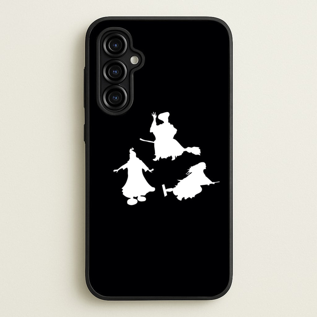 Witches Outline - Hocus Halloween  - Halloween Phone Case for Galaxy A54