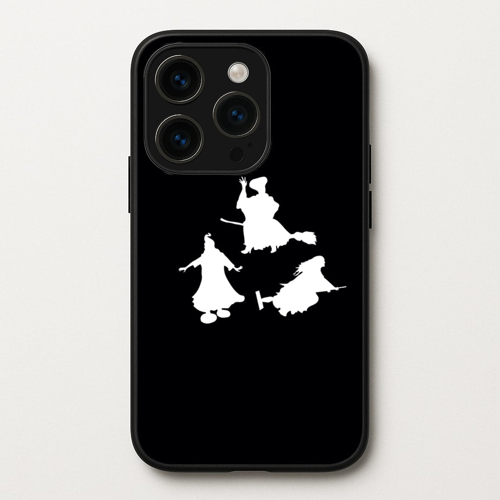 Witches Outline - Hocus Halloween  - Halloween Phone Case for iPhone 15 Pro