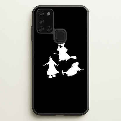 Witches Outline - Hocus Halloween  - Halloween Phone Case for Galaxy A21s