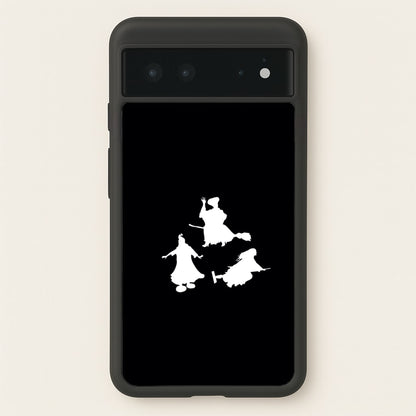 Witches Outline - Hocus Halloween  - Halloween Phone Case for Google Pixel 6