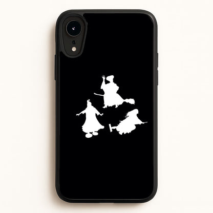 Witches Outline - Hocus Halloween  - Halloween Phone Case for iPhone XR