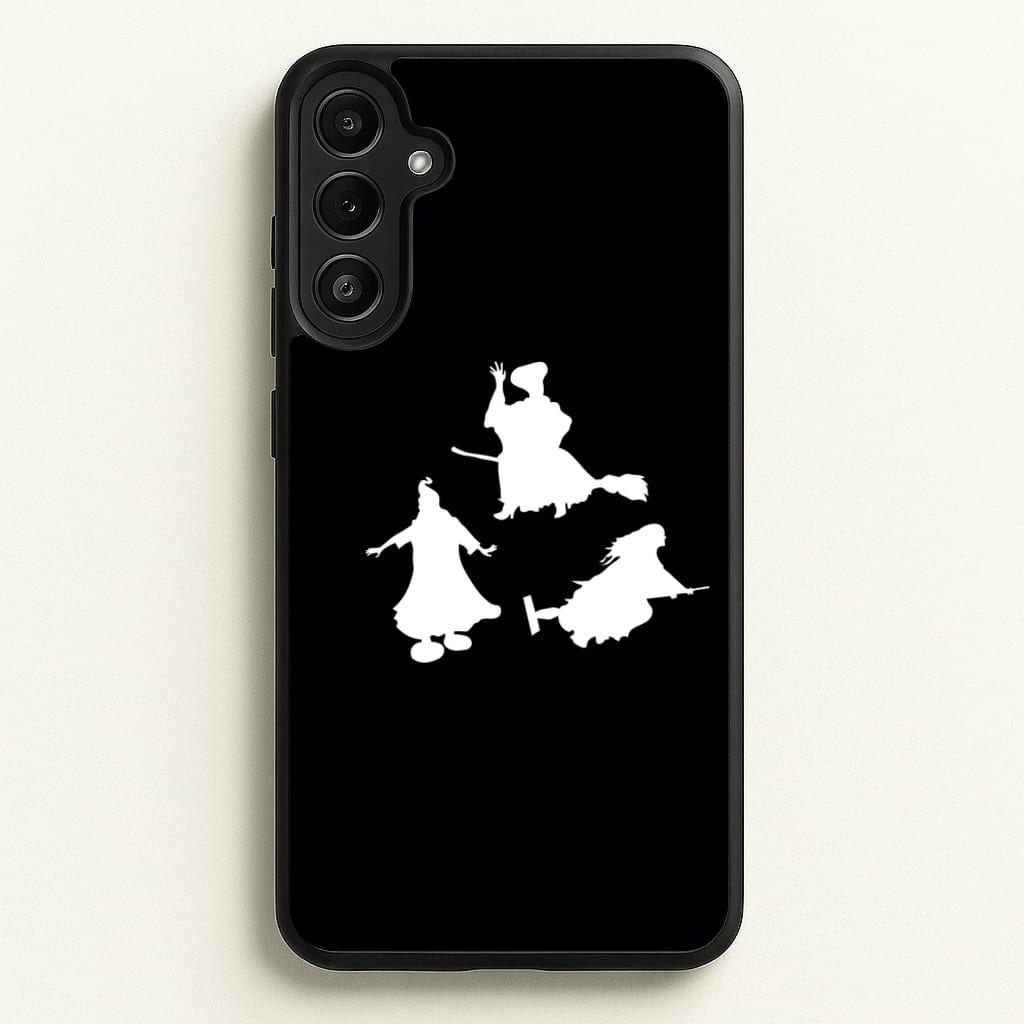 Witches Outline - Hocus Halloween  - Halloween Phone Case for Galaxy A34