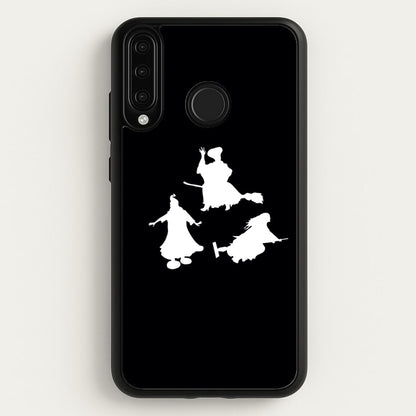 Witches Outline - Hocus Halloween  - Halloween Phone Case for Huawei P30 Lite