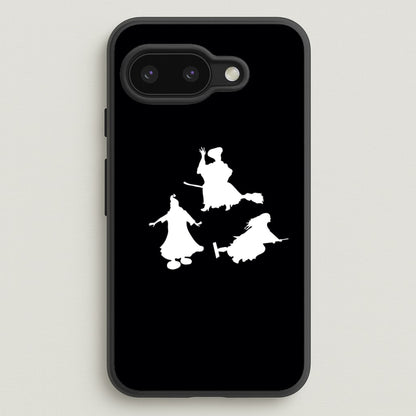 Witches Outline - Hocus Halloween  - Halloween Phone Case for Google Pixel 9a