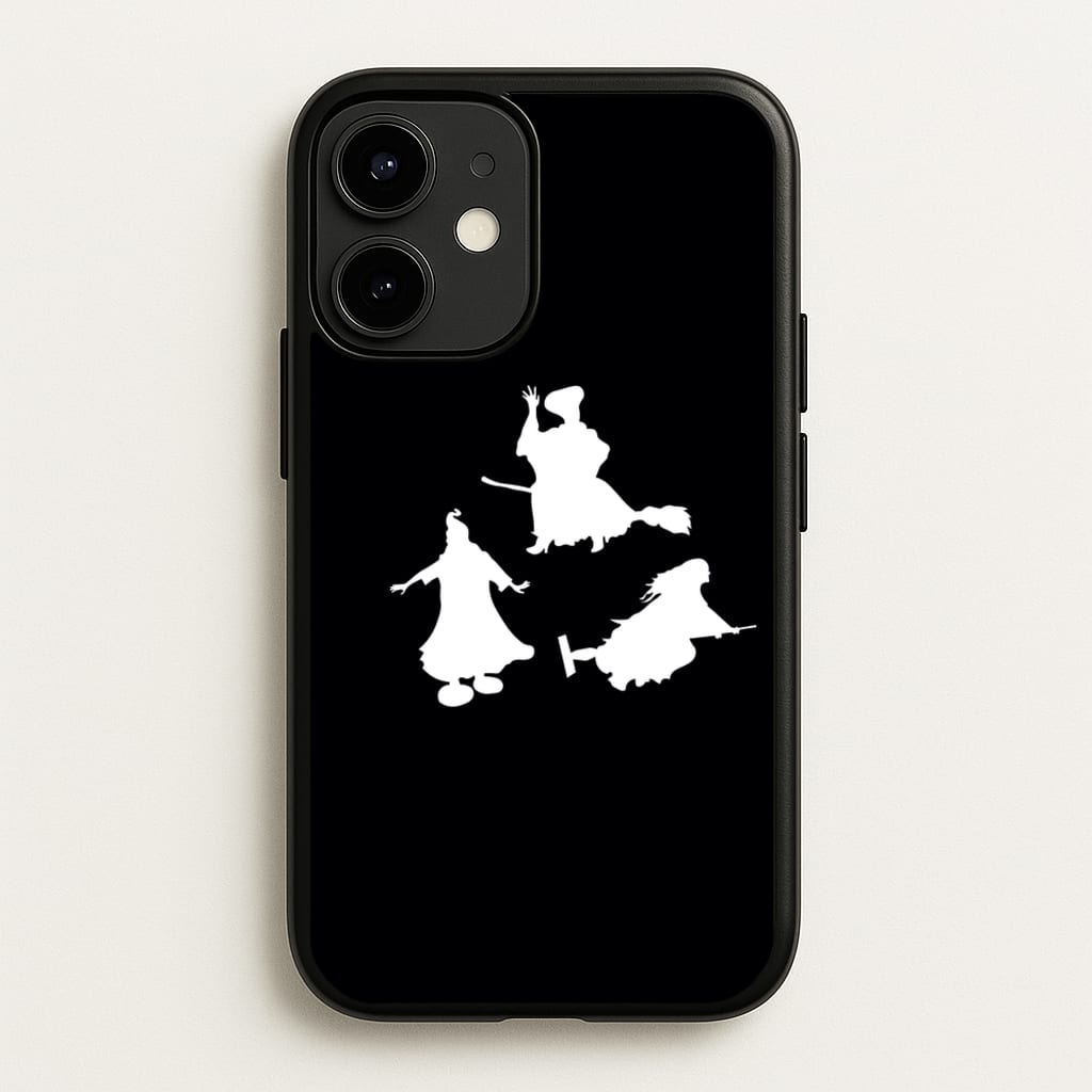 Witches Outline - Hocus Halloween  - Halloween Phone Case for iPhone 12 Mini