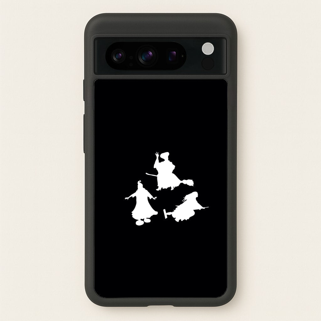 Witches Outline - Hocus Halloween  - Halloween Phone Case for Google Pixel 8 Pro