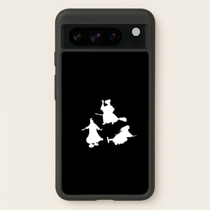 Witches Outline - Hocus Halloween  - Halloween Phone Case for Google Pixel 8 Pro