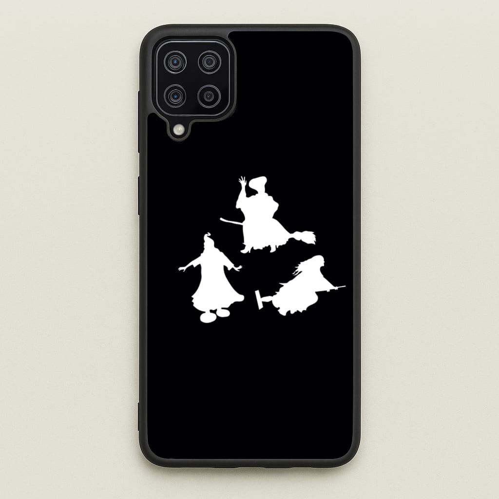 Witches Outline - Hocus Halloween  - Halloween Phone Case for Galaxy A12