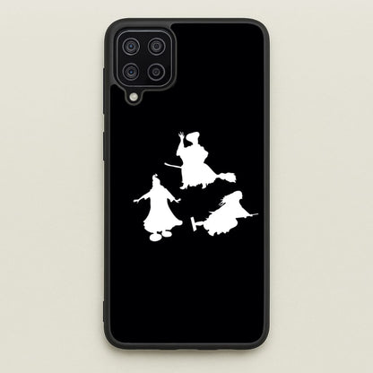 Witches Outline - Hocus Halloween  - Halloween Phone Case for Galaxy A12